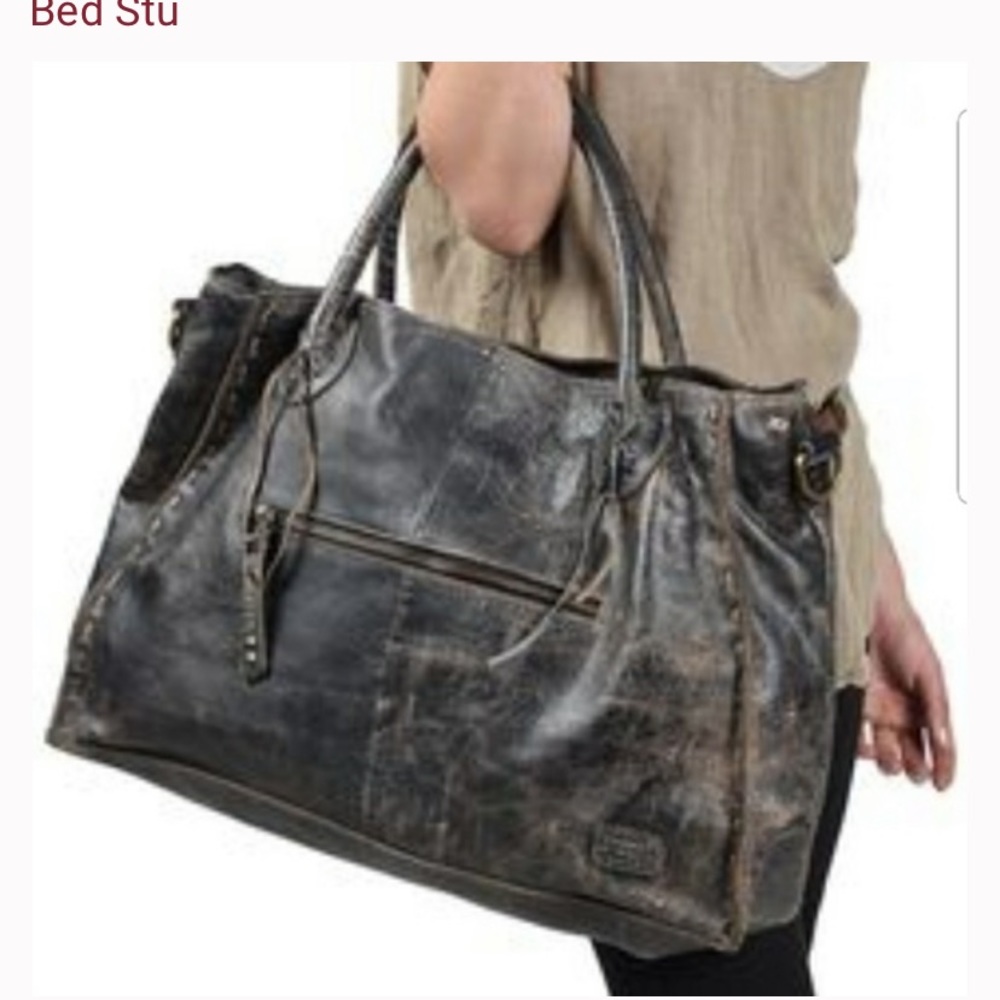 Bed Stu “ Rocky Way” lux handbag missing cross body strap